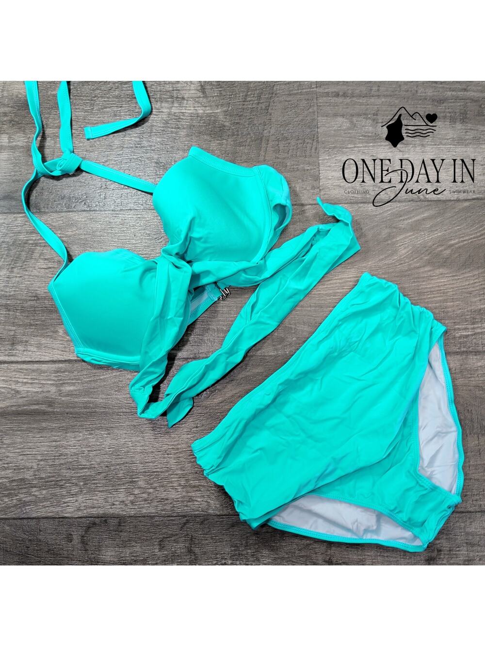 Tempt Me Molded Cup Cross Front Bikini Swimsuit Size M